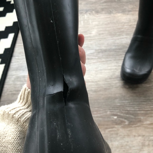 Black HUNTER Rain Boots - Picture 4 of 6